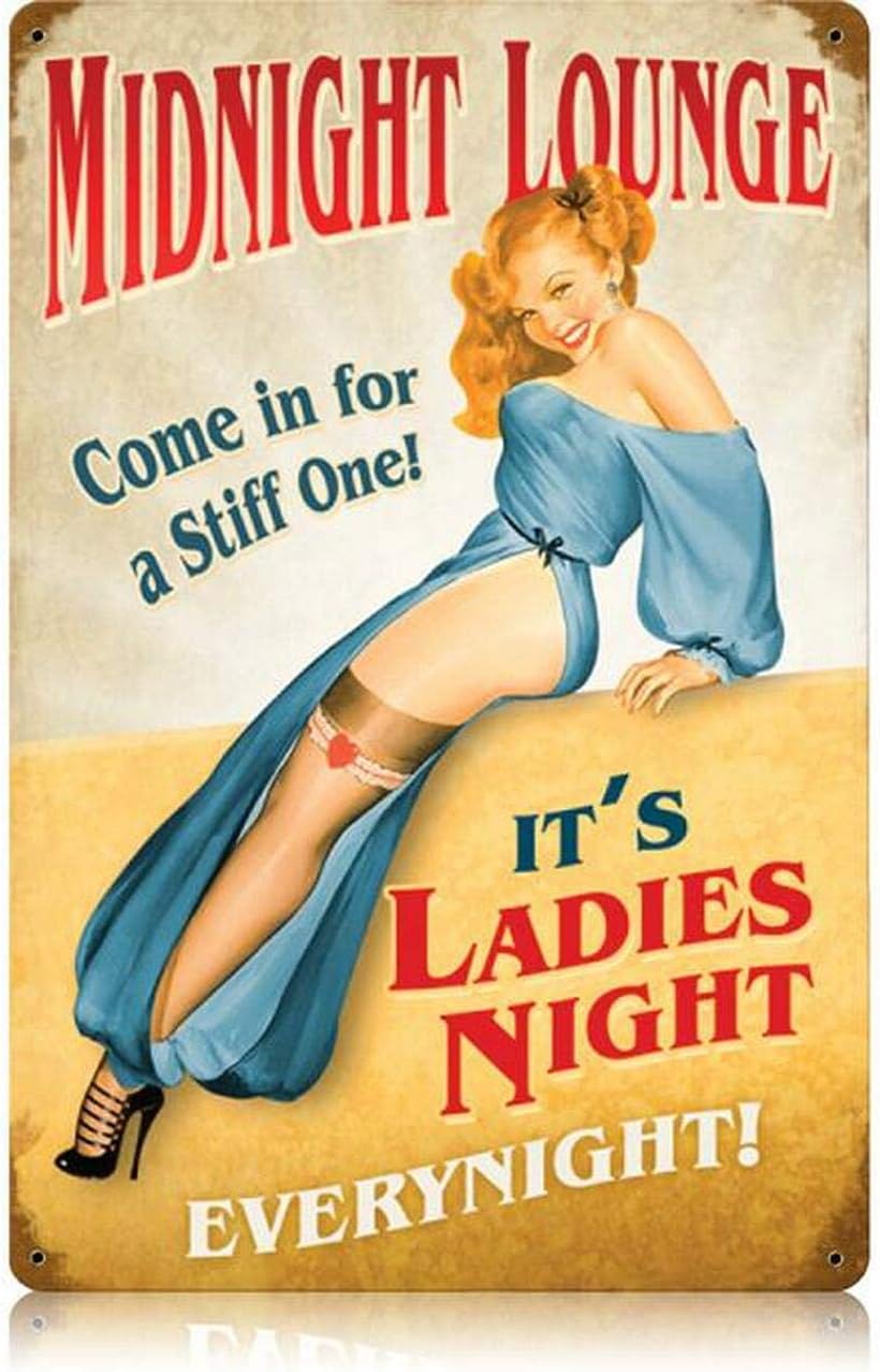 Y1,Vintage Metal Tin Sign Midn - Home Bar Lounge ulasan dan harga
