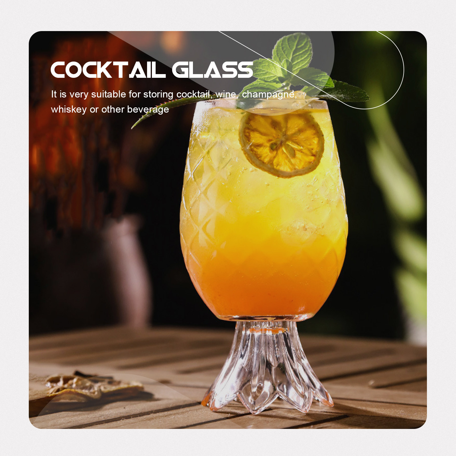 Premium Pineapple-Shaped Cockt - Home Bar Set ulasan dan harga