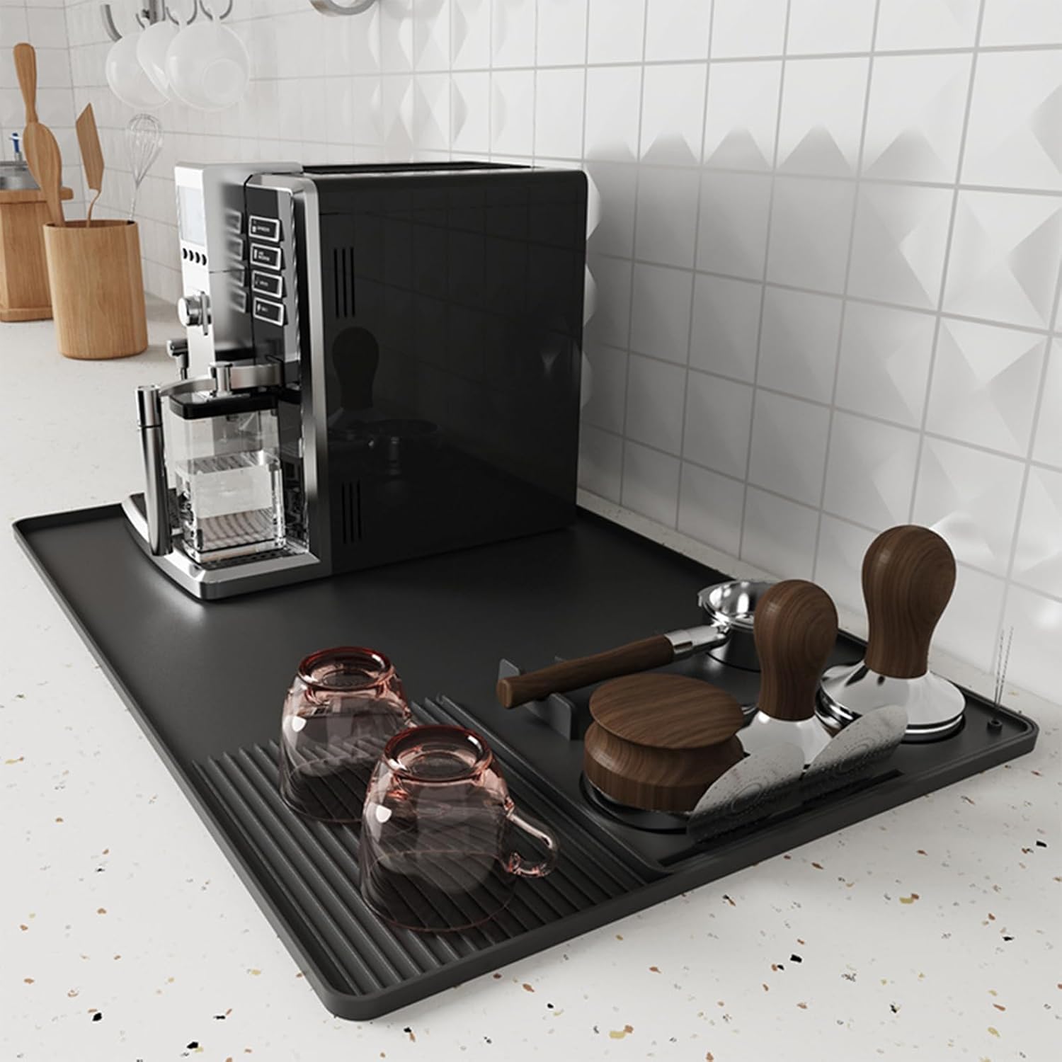 3-In-1 Silicone Coffee Mat Mul - Bar Mat Rubber ulasan dan harga