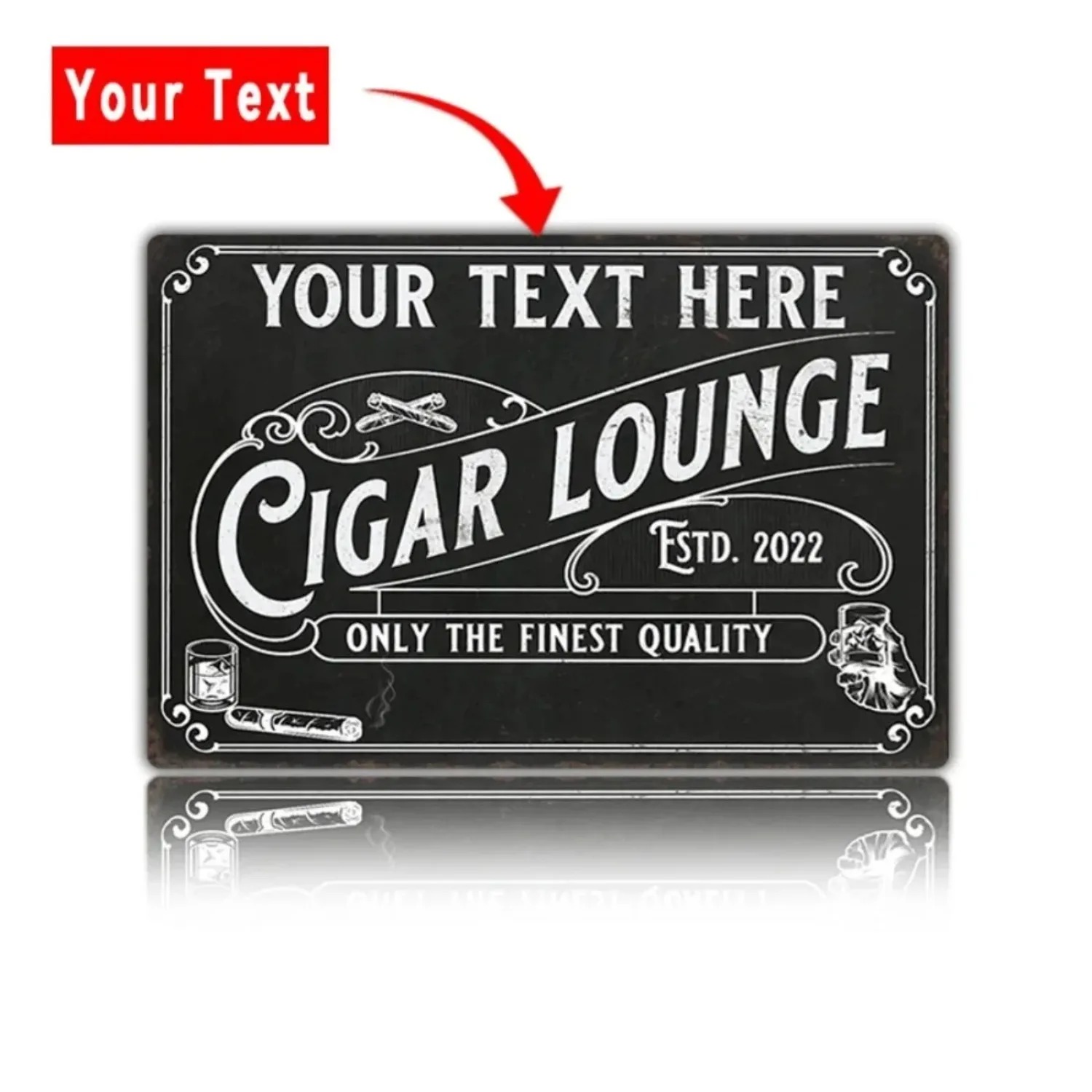 CIFbuy Customizable Cigar Alum - Home Bar Lounge ulasan dan harga