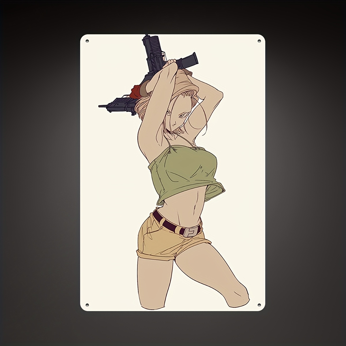 Android 18 Anime Girl Metal Wa - Home Bar Android ulasan dan harga